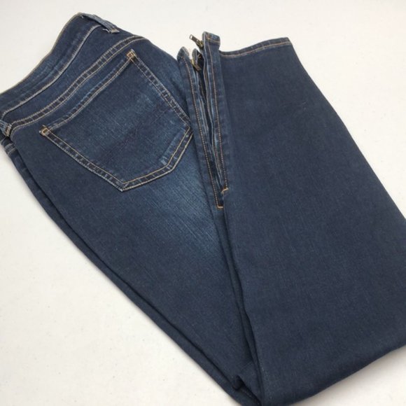 VINTAGE LUCKY BRAND JEANS CHARLIE SKINNY 10/30x30 ZIPPERS🍀 LUCKY YOU 🍀 - Picture 7 of 12